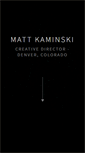 Mobile Screenshot of mattkaminski.com